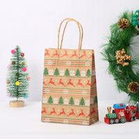 Christmas Cute Animal Cartoon Paper Party Gift Bags 1 Piece sku image 5