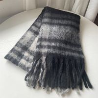 Women's Classic Style Color Block Polyester Scarf sku image 3