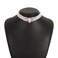 Retro Palace Style Multilayer Pearl Necklace sku image 5