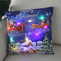 Fashion Santa Claus Plush Pillow Cases sku image 4