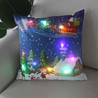 Moda Papá Noel Felpa Fundas De Almohada sku image 29