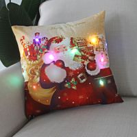 Moda Papá Noel Felpa Fundas De Almohada sku image 12