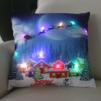 Moda Papá Noel Felpa Fundas De Almohada sku image 9