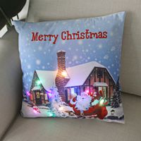 Moda Papá Noel Felpa Fundas De Almohada sku image 11