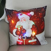 Moda Papá Noel Felpa Fundas De Almohada sku image 20