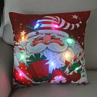 Moda Papá Noel Felpa Fundas De Almohada sku image 19