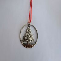 Weihnachten Mode Weihnachtsbaum Metall Gruppe Hängende Ornamente 1 Stück sku image 5