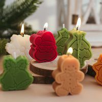 Cute Christmas Tree Santa Claus Gingerbread Paraffin 1 Set main image 4