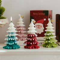 Christmas Cute Christmas Tree Paraffin Party Candle 1 Piece main image 6