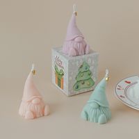 Christmas Cute Santa Claus Paraffin Party Candle 1 Piece main image 2