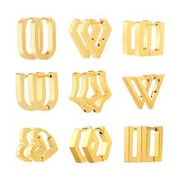 1 Piece Simple Style Geometric Plating Stainless Steel Earrings main image 1