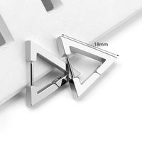 1 Piece Simple Style Geometric Plating Stainless Steel Earrings sku image 8