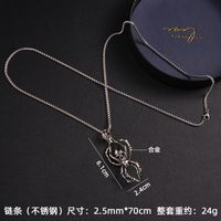 Fashion Snake Stainless Steel Plating Pendant Necklace 1 Piece sku image 7
