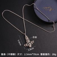 Fashion Snake Stainless Steel Plating Pendant Necklace 1 Piece sku image 9