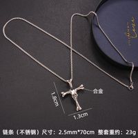 Fashion Snake Stainless Steel Plating Pendant Necklace 1 Piece sku image 6