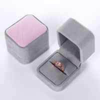 Fashion Solid Color Cloth Jewelry Boxes sku image 7