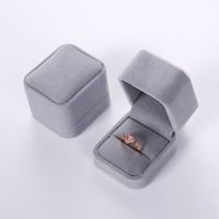Fashion Solid Color Cloth Jewelry Boxes sku image 1