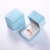Fashion Solid Color Cloth Jewelry Boxes sku image 9