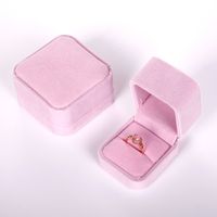 Fashion Solid Color Cloth Jewelry Boxes sku image 2