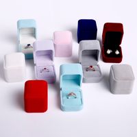 Fashion Solid Color Cloth Jewelry Boxes main image 1