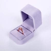 Fashion Solid Color Cloth Jewelry Boxes sku image 4