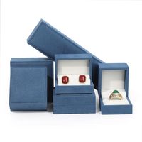 Fashion Solid Color Flannel Jewelry Boxes 1 Piece sku image 1