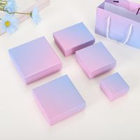 Fashion Gradient Color Paper Jewelry Boxes 1 Piece main image 1