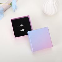 Fashion Gradient Color Paper Jewelry Boxes 1 Piece sku image 3