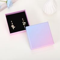 Fashion Gradient Color Paper Jewelry Boxes 1 Piece sku image 1