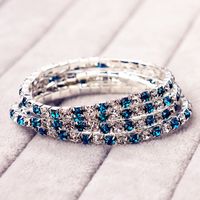 Simple Style Geometric Rhinestone Bangle main image 5