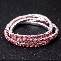 Simple Style Geometric Rhinestone Bangle main image 8