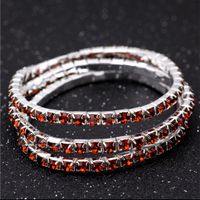 Simple Style Geometric Rhinestone Bangle main image 10