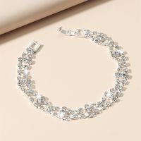 Korean Full Diamond Shiny Multi-row White Diamond Goddess Bracelet main image 10