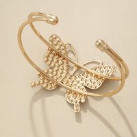Elegant Butterfly Metal Plating Artificial Crystal Women's Bangle 1 Piece main image 4