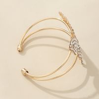Elegant Butterfly Metal Plating Artificial Crystal Women's Bangle 1 Piece main image 2