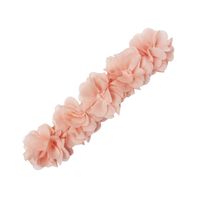 Fashion Solid Color Flower Cloth Pearl Lace Hair Band 1 Piece sku image 16