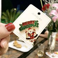Fashion Christmas Tree Alloy Plating Inlay Artificial Gemstones Unisex Brooches sku image 3