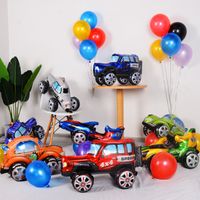 Date D'anniversaire Auto Film D'aluminium Fête Ballons 1 Pièce main image 1