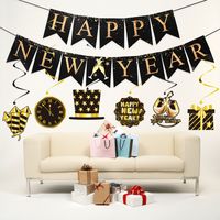 New Year Letter Paper Party Decorative Props 1 Piece main image 1