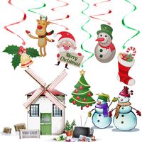 Christmas Classic Style Santa Claus Paper Holiday Festival Decorative Props main image 5