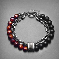 Bracelets Pour Hommes En Perles Géométriques En Métal De Mode sku image 10