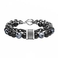 Bracelets Pour Hommes En Perles Géométriques En Métal De Mode sku image 7