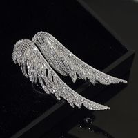 Elegant Wings Alloy Inlay Rhinestones Women's Brooches sku image 7