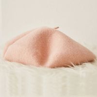 Women's Simple Style Solid Color Beret Hat main image 4