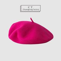 Women's Simple Style Solid Color Beret Hat sku image 10