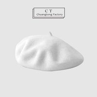 Women's Simple Style Solid Color Beret Hat sku image 6