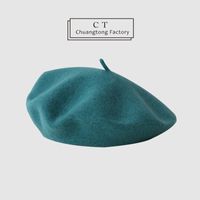 Women's Simple Style Solid Color Beret Hat sku image 21