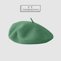 Women's Simple Style Solid Color Beret Hat sku image 25