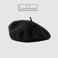 Women's Simple Style Solid Color Beret Hat sku image 5