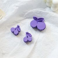 Sweet Solid Color Flower Plastic Resin Hair Clip 1 Piece main image 5